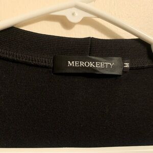 Merokeety Black Sweater